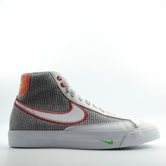 Nike Blazer Mid \'77 Mens Shoes Size 9 Grey White-Sport Red CW5838-022